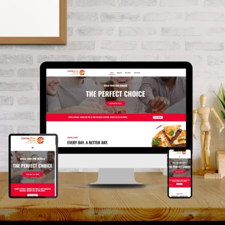 Come Alive Fast Food Website Design Package